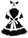 nam cosplay hầu gái Mèo hầu gái trang phục cos lolita đen trắng cổ điển tạp dề chuông dễ thương gợi cảm lolita Plus size đồ ngủ hóa trang người hầu sexy quyến rũ cosplay Hóa Trang Hầu Gái Sexy Quyến Rũ Gợi Cảm Khiêu Gợi 