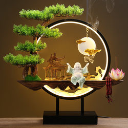 Desktop Creative New Chinese Zen Style Ornament Lamp Ring Night Light Home Decoration Living Room Office Opening Gift