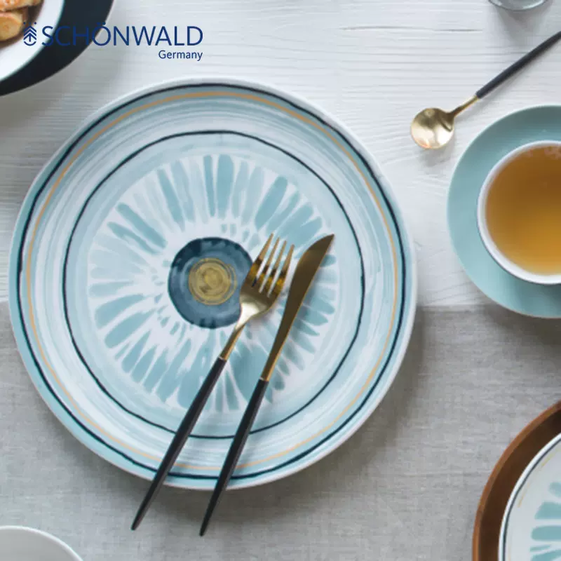 SCHONWALD 森沃陶瓷德国原装进口餐具釉下彩家用碗碟盘子菜盘