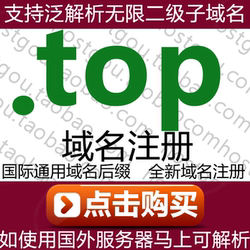 .Top Domain Name Registration Supports Wildcard Resolution, Unlimited Subdomains, and Applications for Purchasing First-Level Domain Names for Websites