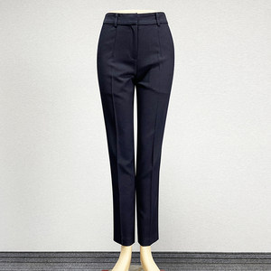 
Navy blue trousers straight-leg pants for women 2024 mid-waist slim professional clothing hotel uniform formal pants pencil pants trousers