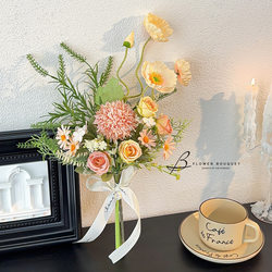 European pastoral style artificial flower table decoration
