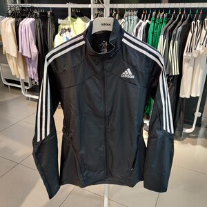 
Adidas simple three-stripe running sports stand collar jacket top men's windproof casual jacket GM1410