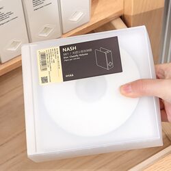 Japanese-Style Creative Dvd Disc Storage Box, Disc Office Game Album Cd Car Storage Case, 24-Disc Portable Bag