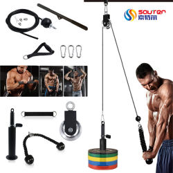 Fitness Equipment Pulley Set Training LAOSHU Devices Home Use Triceps Press High Pull-Down Cable Fly Machine