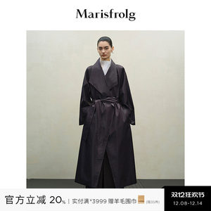 
[Oil wax style] Marisfrolg Masfell large lapel temperament loose silhouette windbreaker jacket