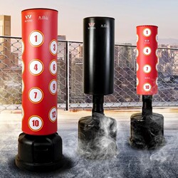 Jiurishan Boxing Punching Bag, Free-Standing, Household, Non-Tumbling, for Adults and Children, Taekwondo Training Sandbag Equipment