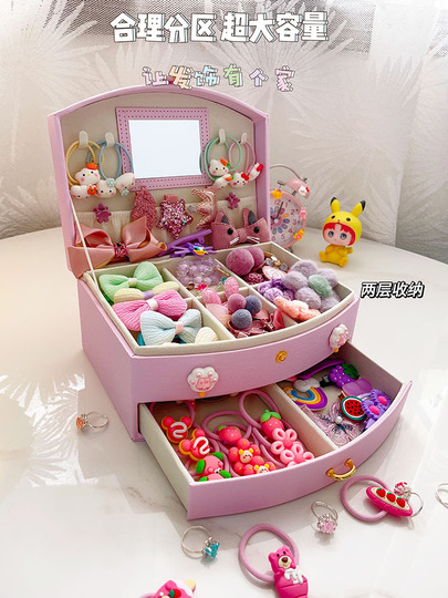 SZLBYKCE] ヴィンテージの木彫りのジュエリーボックスネックレス