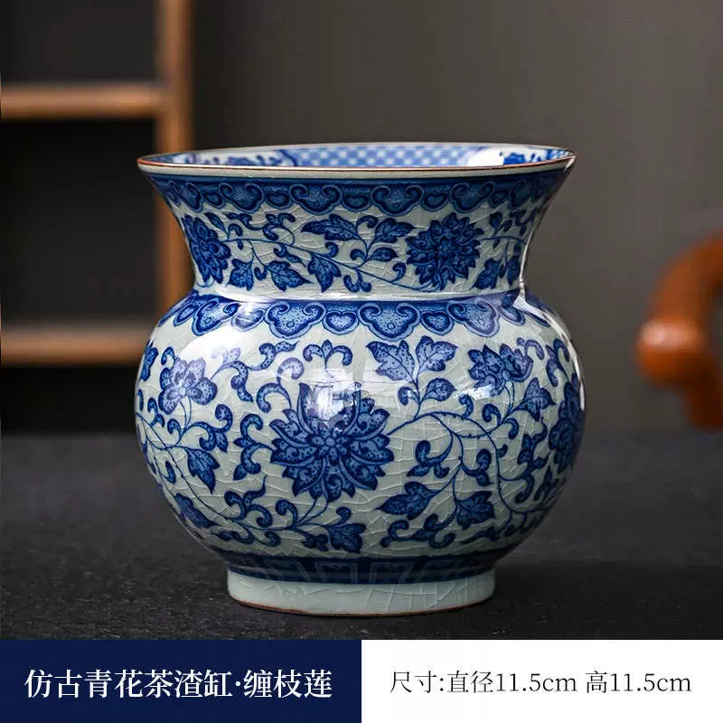 清乾隆珐琅彩百花花鸟六方瓶中式古典家居博古架仿古做旧古董摆