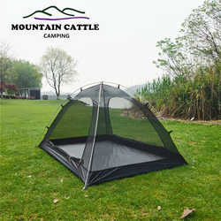 Self-standing mosquito account outdoor camping ultra-light aluminum pole mountaineering and fishing equipment full gauze anti-mosquito tent