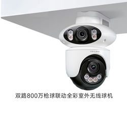 Tp-Link Dual-Camera Waterproof Wifi Full-Color Surveillance Camera Dome Home Monitor 360-Degree No Blind Spots