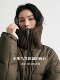 First cotton wool knitted large lapel down jacket for women 90 white goose velvet winter turtle back bread jacket mid-length stand-up collar jacket
