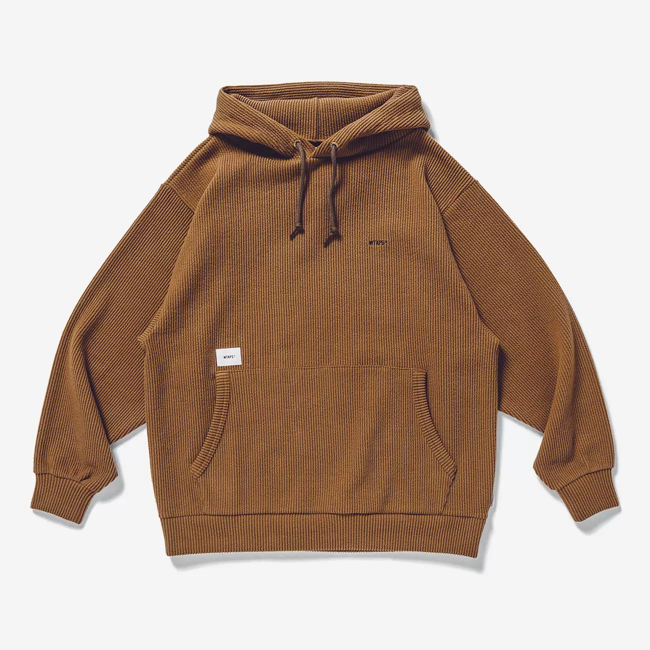 现货】WTAPS 20AW SIGN HOODED COPO灯芯绒刺绣LOGO帽衫卫衣-Taobao