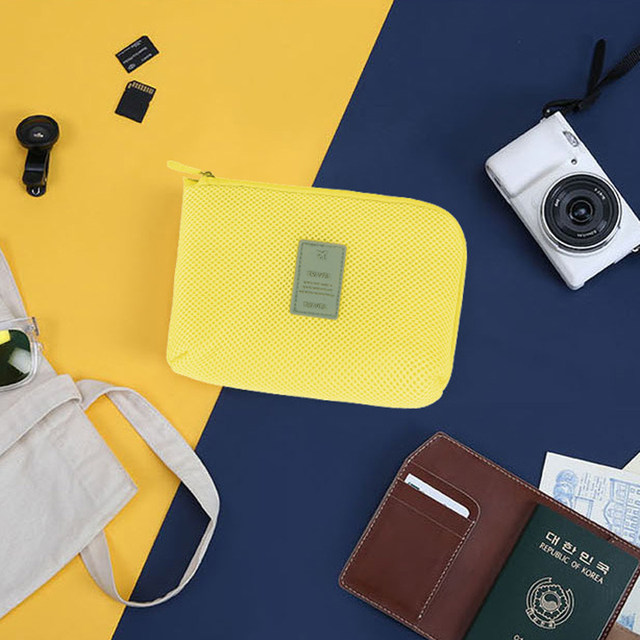 Portable Multifunctional u Disk Storage Bag for Mobile Phone Accessories - Grey main image 0