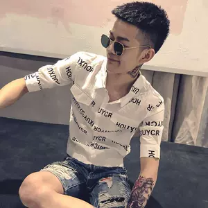 2021 short sleeve slim shirt men Latest Best Selling Praise