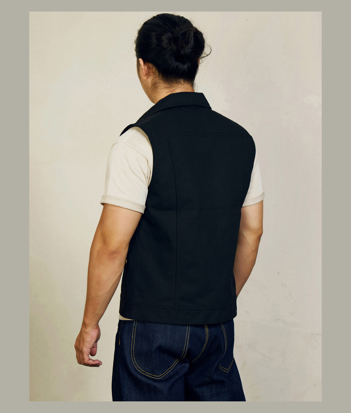 Ameri vintage WAVE COLLAR ANGULAR VEST | eBay