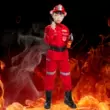 Halloween trẻ em lính cứu hỏa trang phục đồng phục cosplay nhập vai nhỏ lính cứu hỏa trang phục 