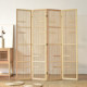 New Chinese solid wood bamboo screen partition folding mobile living room porch tea room partition antique old Japanese screen
