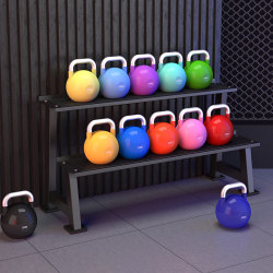 Commercial Gym Lacquered Competition Kettlebell Studio Equipment for Glute Exercises, Squats, Personal Training, Fitness Equipment, Kettlebell Rack