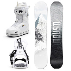 Ws Snowboard Set Complete Set for Adults Quick-Release Bindings Snowboard Boots Freestyle Snowboard for Women