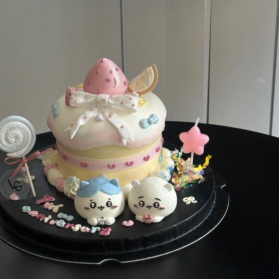 
Internet celebrity cartoon jiyi Xiaoba Wusachi cake decoration ornament candle children's birthday baking dessert plug-in