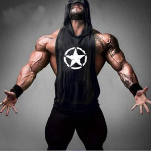
AliExpress fitness bodybuilding sports training vest cotton sweat-absorbent men's tight vest