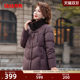Duck Down Jacket Women's 2025 Autumn and Winter New Middle-aged and Elderly Thickened Short Fox Collar Mother's Wear Warm Jacket S