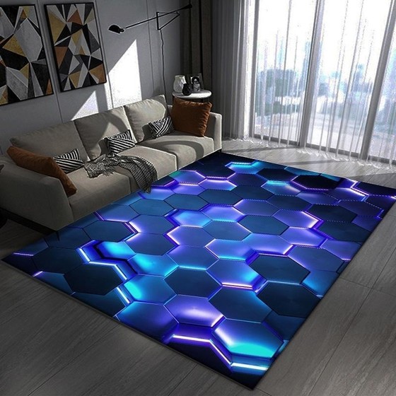 
[Upgraded] Carpet living room three-dimensional 3D bedroom bedside blanket home sofa coffee table crystal velvet gaming carpet