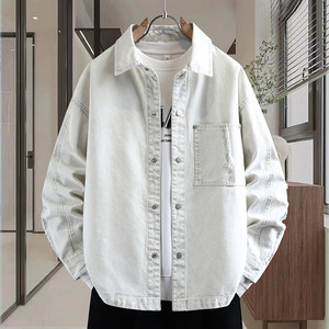 
Spring New Denim Jacket Men's 2026 New Trendy Versatile Retro Shirt Teen Men's Jacket