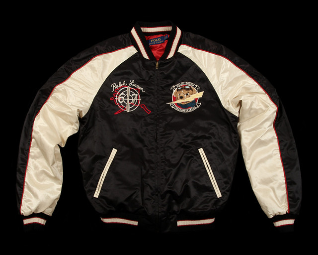 RL's heavyweight Yokosuka embroidered raglan padded jacket is limited ...