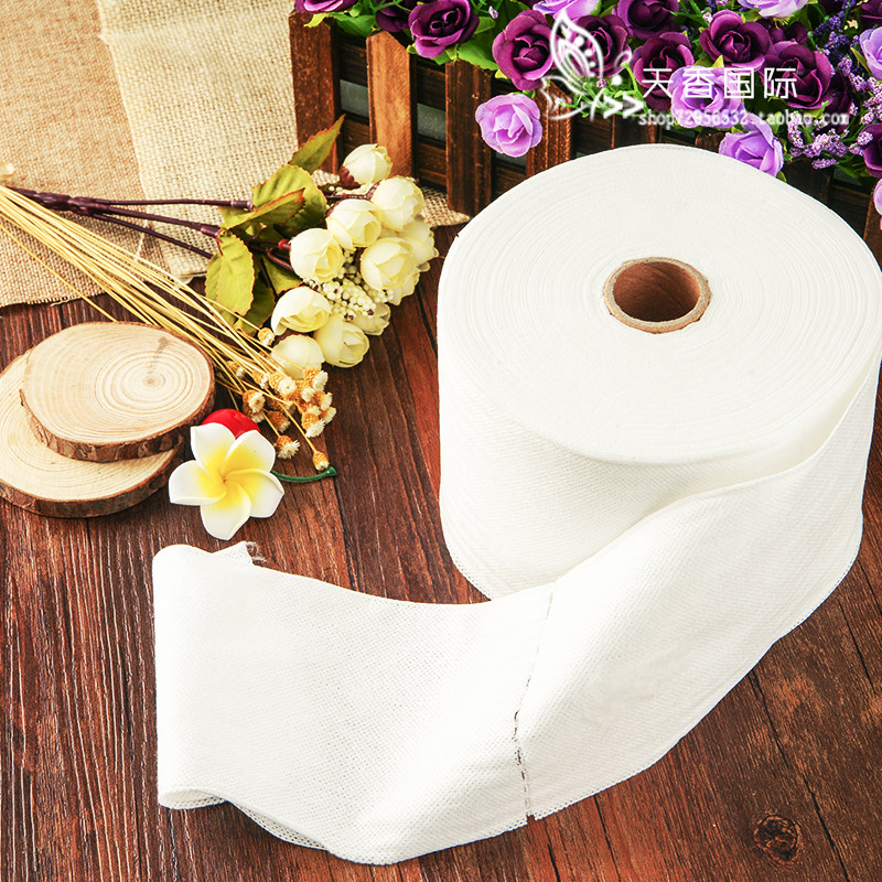 OUZE 페이스 타올 대형 롤 일회용 부직포 뷰티 타올 메이크업 코튼 뷰티 롤 페이스 타올 부드럽고 통기성-