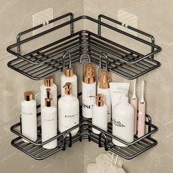 Bathroom Storage Rack, Toilet Shelf, Wall-Mounted Triangular Storage Rack, No-Drill Corner Bathroom Storage Rack