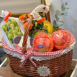 Rattan Storage Basket, Shopping Basket, Small Flower Basket, Gift Basket, Wicker Fruit Basket, Portable Grocery Basket, Country Style
