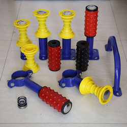 Outdoor and Indoor Fitness Equipment for Middle-Aged and Elderly People, Fixed Wall-Mounted Folding Leg Massage Wheel 