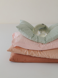 Ins Cream Macaron Solid Color Cotton Double-layer Yarn Pillowcase Children's Baby Nap Envelope Type Single Pillowcase