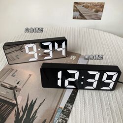 Ins Clock Desktop Clock Timetable Desktop Decoration Ornament Led Digital Projection Display Electronic Alarm Clock Wake-Up Clock