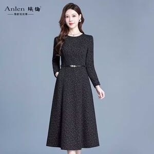 
Ellen's Western-style age-reducing thick dress for women 2026 new slim fit and elegant elegant knee-high Western-style long skirt