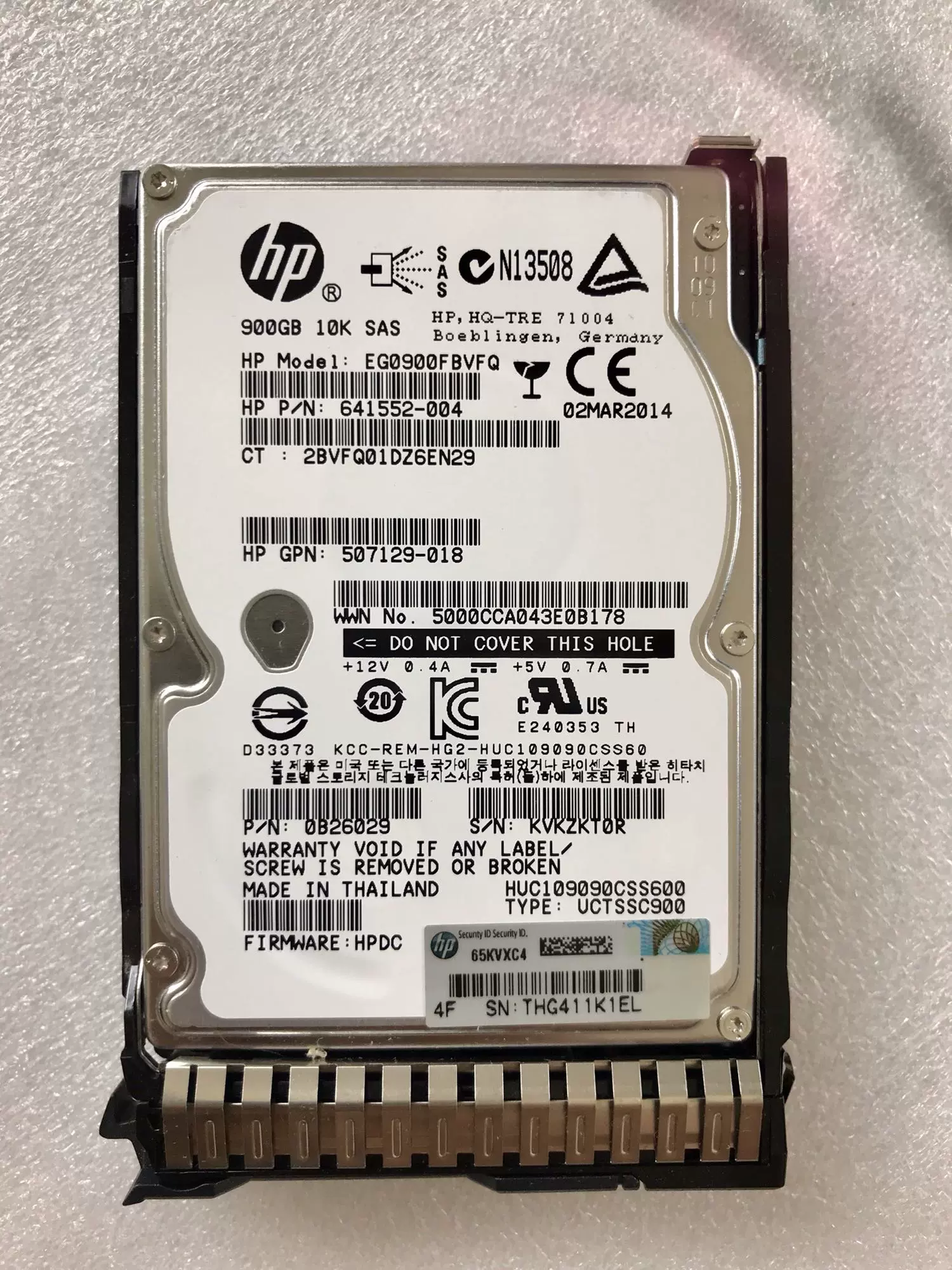 HP 653971-001 652589-B21 900G 10K sas 2. 5 G8 G9 原装保一年-Taobao