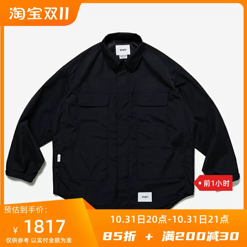 WTAPS 22AW HUEY LS CTPL. WEATHER BLK