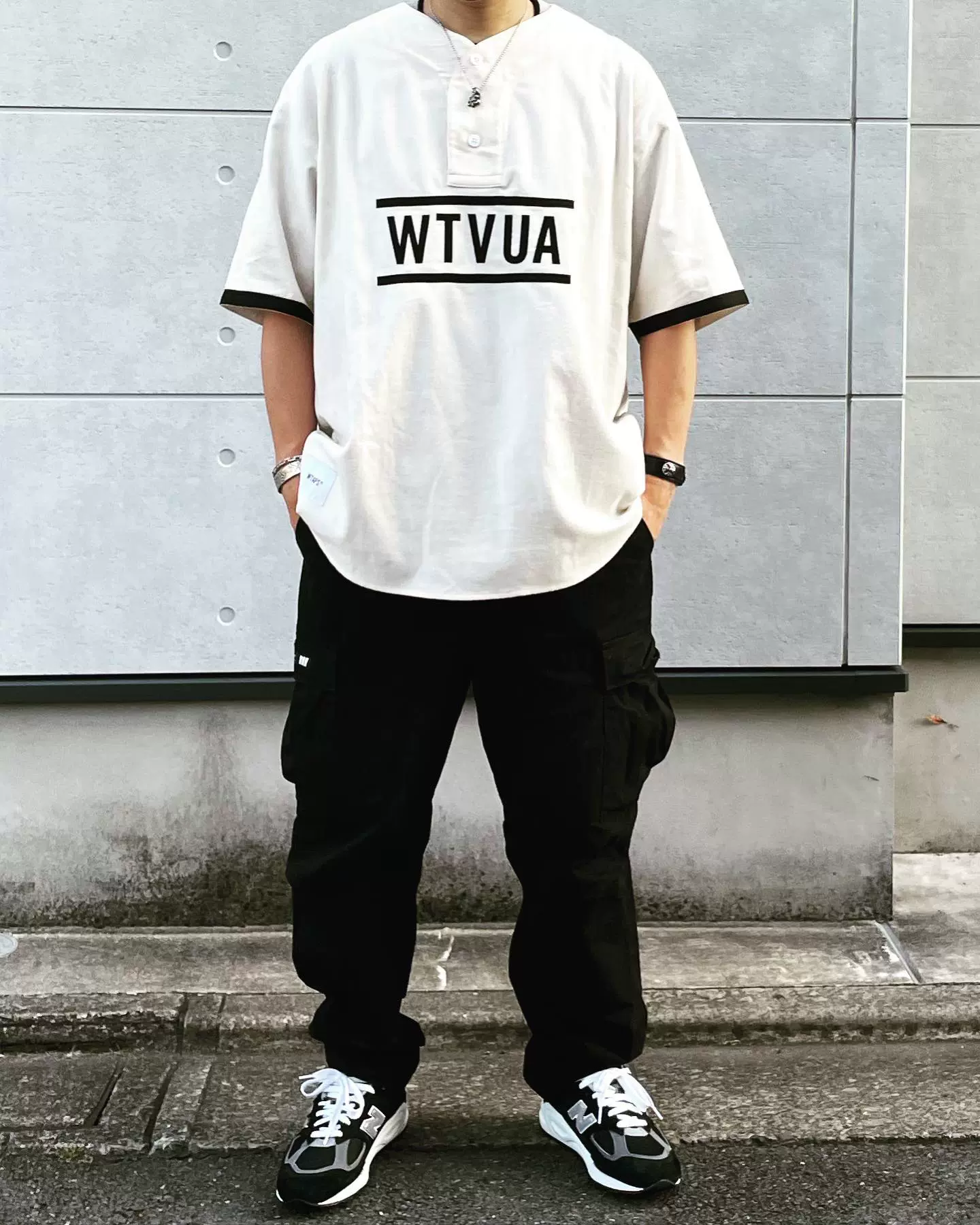 四季出品現貨WTAPS LEAGUE SS COTTON TWILL無領短袖襯衫男款23SS-Taobao