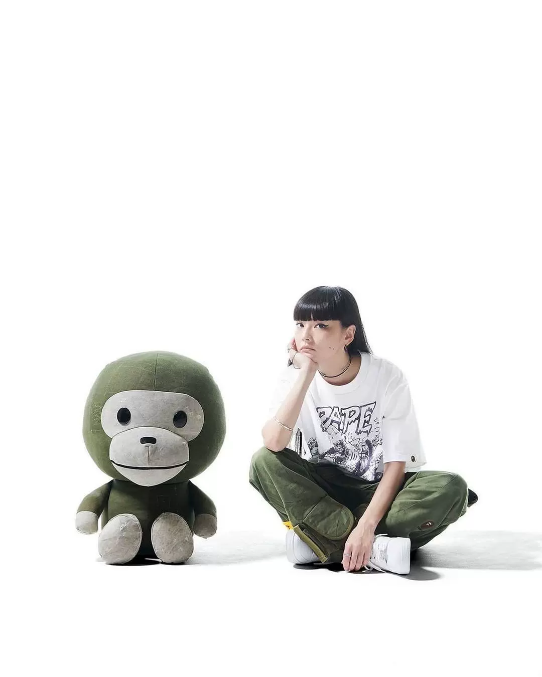 四季出品現貨BAPE BABY MILO JAPANESE WIND CHIME迷彩猿風鈴23SS