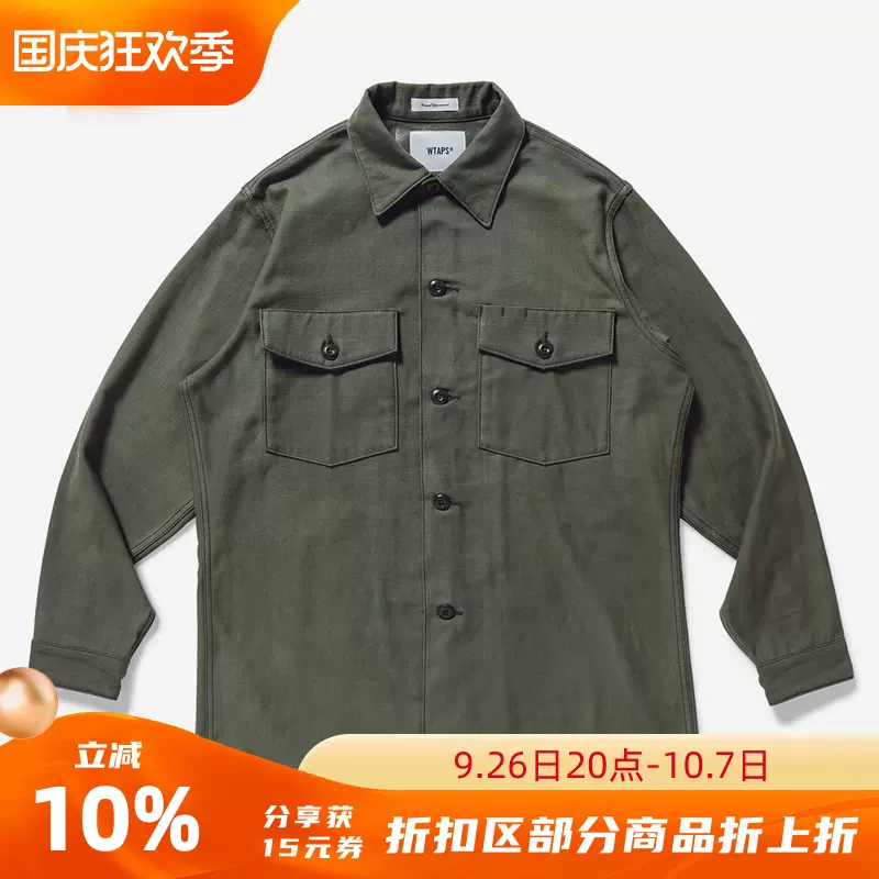 四季出品國倉WTAPS WMILL-LS 02 LS COTTON SATIN兩袋襯衫男21SS-Taobao