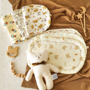 
Baby cloud pillow cotton gauze 0 to 1 year old newborn sweat-absorbent breathable pillow baby pillow towel pad summer flat pillow