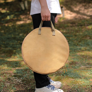 Outdoor cast iron cooker storage bag wheat rice rock barbecue pan -fried pan frying pot Portable wild picnic storage bag
