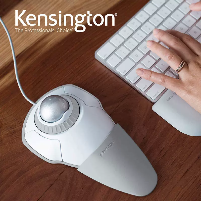 美國Kensington 72327激光軌跡球健康生活多媒體設計畫圖手指滑鼠-Taobao