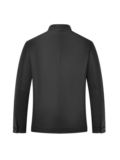 Septwolves Men's Sheepskin Jacket - Stand Collar - Fall 2023