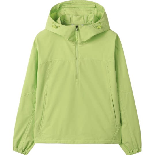 
KOLON SPORT windproof and waterproof hooded half-zip long-sleeved jacket for women TVJJS25462