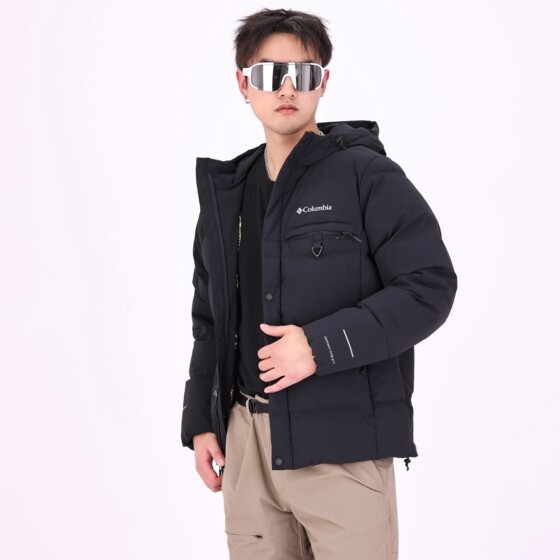 
Columbia down jacket for men and women gold dot warm and water-repellent 700 fluff goose down down jacket WE1756