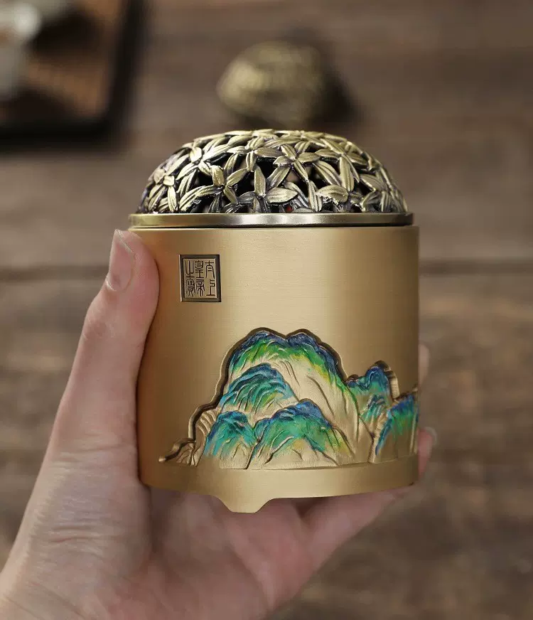 銅器 手炉暖 手炉 香炉 香篆身辺手暖炉 檀香 装飾品 工芸品