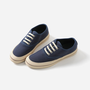 *EY09004 Jasmine Yaji L*P old money retro nautical style low-top slip-on lace-up canvas shoes sneakers
